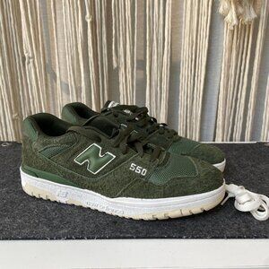 New Balance 550 Suede Nori Green Lifestyle Sneakers BB550PHB Mens Size 9.5